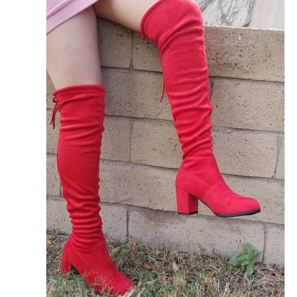 ! Very sexy boots over knee  Red Color - Picture 6 of 7